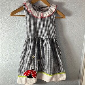 Rare Editions Black and White Ruffled Sundress